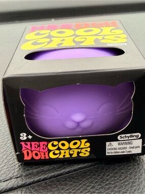 Purple NeeDoh Cool Cats Stress Ball